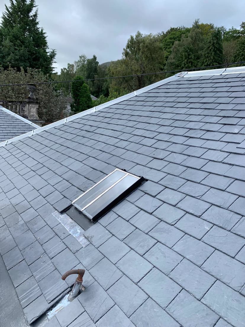 Slate roof by Thistle Roofing