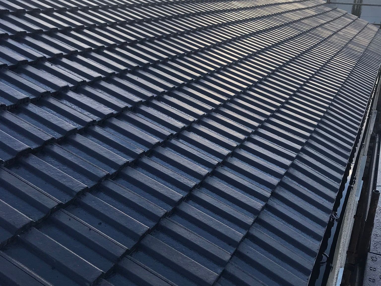 New tiled roof being professionally installed on a Central Scotland property